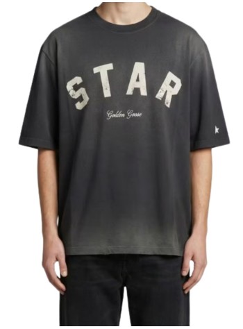 golden goose top mujer star/ unisex relaxed fit t-shirt/ cotton jersey/ sunfaded w - gup01873p002419 60666 2