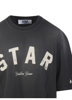 golden goose top womanstar/ unisex relaxed fit t-shirt/ cotton jersey/ sunfaded w - gup01873p002419 60666