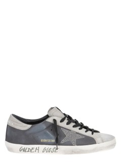 golden goose sneaker mansuper star nabuk upper suede toe and heel studded star - gmf01038f008133 90511