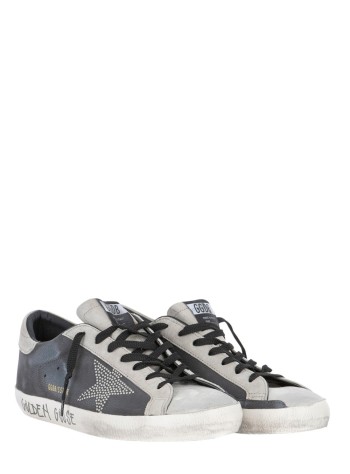 golden goose sneaker hombre super star nabuk upper suede toe and heel studded star - gmf01038f008133 90511 2