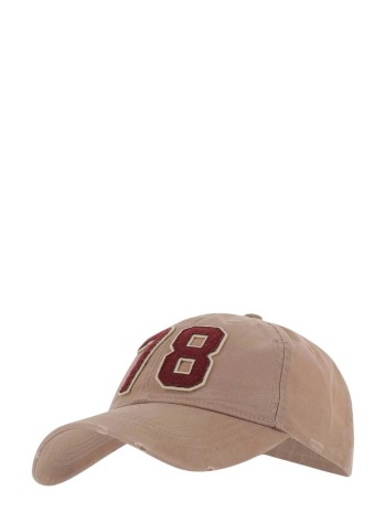 golden goose cap manjourney baseball cap/ washed canvas/ 78 patch - gup02696p002507 55164