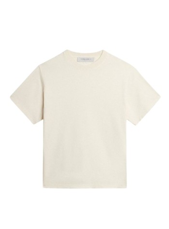 golden goose camiseta hombre relaxed fit t-shirt cotton jersey logo patch - gup01873p001576 11560