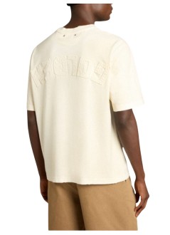 golden goose camiseta hombre relaxed fit t-shirt cotton jersey logo patch - gup01873p001576 11560