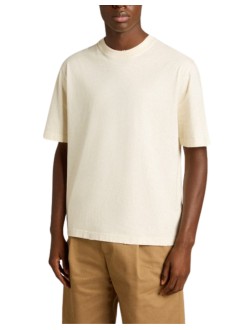 golden goose camiseta hombre relaxed fit t-shirt cotton jersey logo patch - gup01873p001576 11560