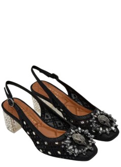 kurt geiger pump womanchelsea c block sq sling - 5385500069 00