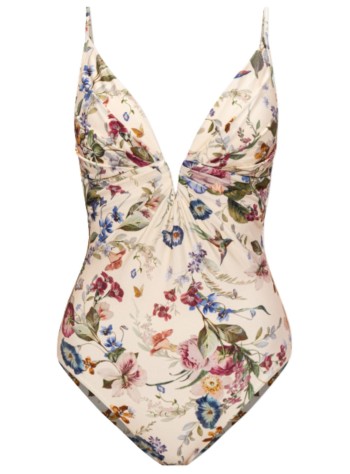 zimmermann swimsuit womanpatience tuck plunge 1pc - 1530wrs264 vflo