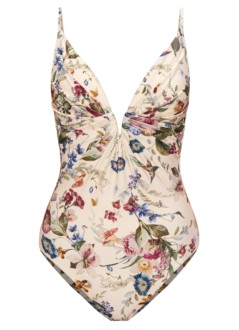 zimmermann swimsuit womanpatience tuck plunge 1pc - 1530wrs264 vflo