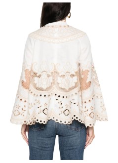 zimmermann t-shirt womanwanderlust tunic top - 5798trs262 ivo