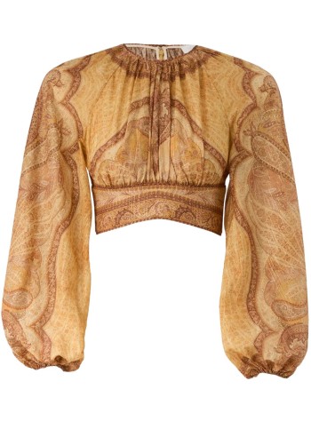 zimmermann top mujer wanderlust bodice - 6436trs262 tpmm