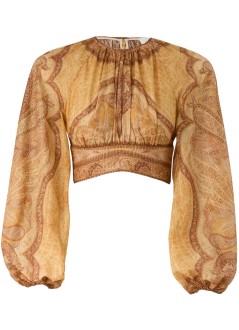 zimmermann top womanwanderlust bodice - 6436trs262 tpmm