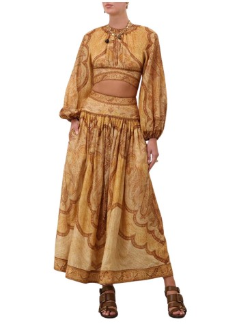 zimmermann skirt womanwanderlust maxi skirt - 6437srs262 tpmm 2