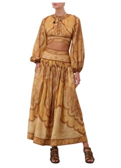 zimmermann skirt womanwanderlust maxi skirt - 6437srs262 tpmm