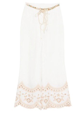 zimmermann pantalon mujer wanderlust flare pant - 5797prs262 ivo