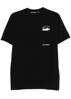 karl lagerfeld camiseta hombre t-shirt crewneck - 755047561221 990