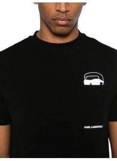 karl lagerfeld camiseta hombre t-shirt crewneck - 755047561221 990