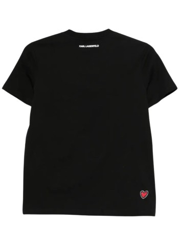 karl lagerfeld top womanikon valentine t-shirt - b1w17038 999