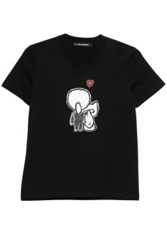 karl lagerfeld top mujer ikon valentine t-shirt - b1w17038 999