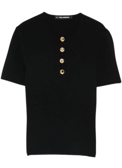 karl lagerfeld top womankarl daily knit top - b1w18014 999
