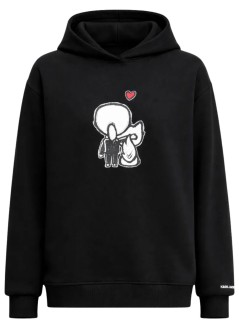 karl lagerfeld sudadera mujer ikon valentine hoodie - b1w20030 999