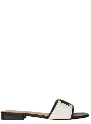 polo ralph lauren sandal womaneverley sld2-sandals-slide - 802p04395004 natural black