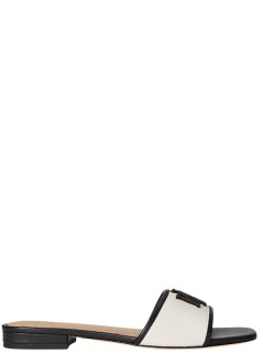 polo ralph lauren sandalia mujer everley sld2-sandals-slide - 802p04395004 natural black