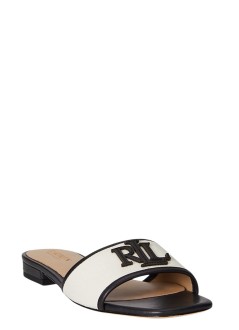 polo ralph lauren sandalia mujer everley sld2-sandals-slide - 802p04395004 natural black
