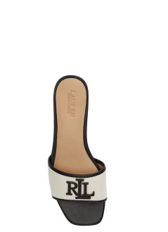 polo ralph lauren sandalia mujer everley sld2-sandals-slide - 802p04395004 natural black