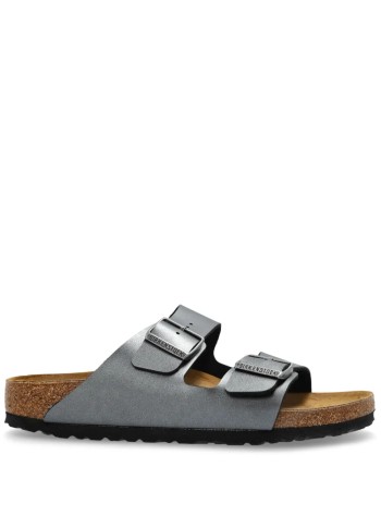 birkenstock sandal womanarizona birko-flor - 1029224 metallic black