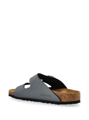 birkenstock sandal womanarizona birko-flor - 1029224 metallic black 2
