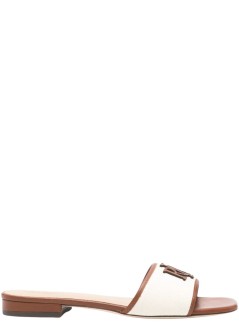 polo ralph lauren sandalia mujer everley sld2-sandals-slide - 802p04395003 natural lauren tan