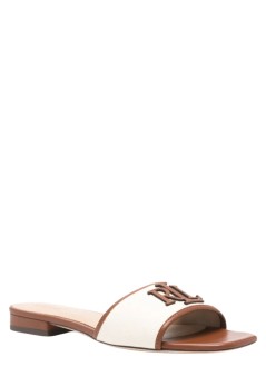 polo ralph lauren sandalia mujer everley sld2-sandals-slide - 802p04395003 natural lauren tan