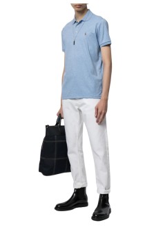 polo ralph lauren polo hombre sskccmslmm1-short sleeve-knit - 710704319084 isle heather