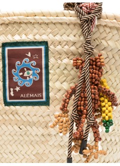 alémais handbag mujer macrame maxi basket - 6565a blonde