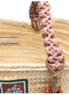alémais handbag mujer macrame maxi basket - 6565a blonde