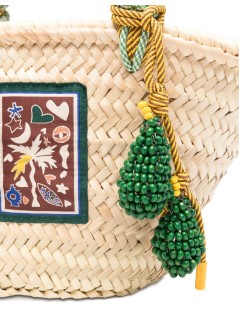 alémais handbag mujer macrame mini basket - 6563a blonde