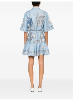 alémais dress womanvilla romantica mini dress - 6092d blue