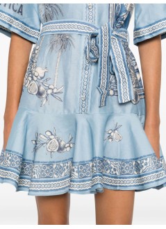 alémais dress womanvilla romantica mini dress - 6092d blue