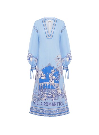 alémais dress womanvilla romantica holiday midi dress - 6090d blue