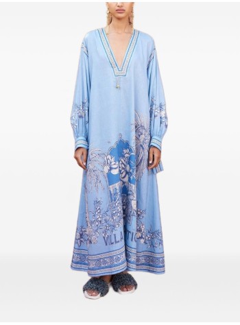 alémais dress womanvilla romantica holiday midi dress - 6090d blue 2