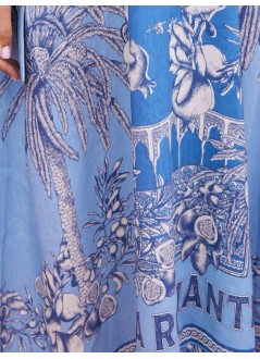 alémais vestido mujer villa romantica holiday midi dress - 6090d blue