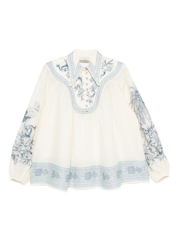 alémais blusa mujer villa romantica blouse - 6094t cream