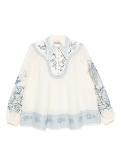 alémais t-shirt womanvilla romantica blouse - 6094t cream