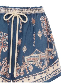 alémais short pant womanacacia short - 6205p blue