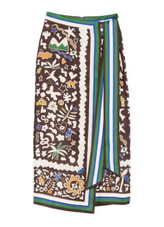 alémais falda mujer maroc wrap skirt - 6456s multi