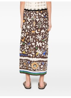 alémais falda mujer maroc wrap skirt - 6456s multi