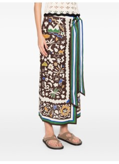 alémais falda mujer maroc wrap skirt - 6456s multi