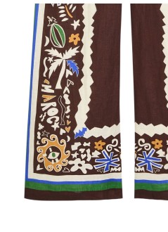 alémais pantalon mujer maroc relaxed pant - 6136p multi