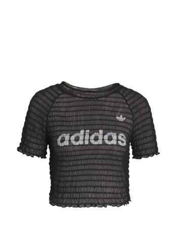 adidas originals top womansmocked tee - kd0300 black