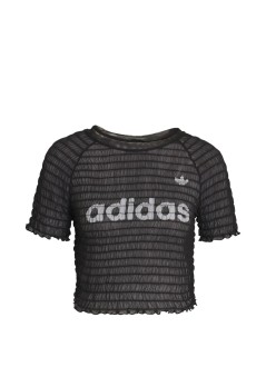 adidas originals top womansmocked tee - kd0300 black