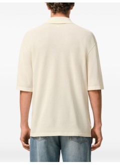 ami polo hombre boxy fit polo with ami de coeur knitted patch - upl428je0221 136